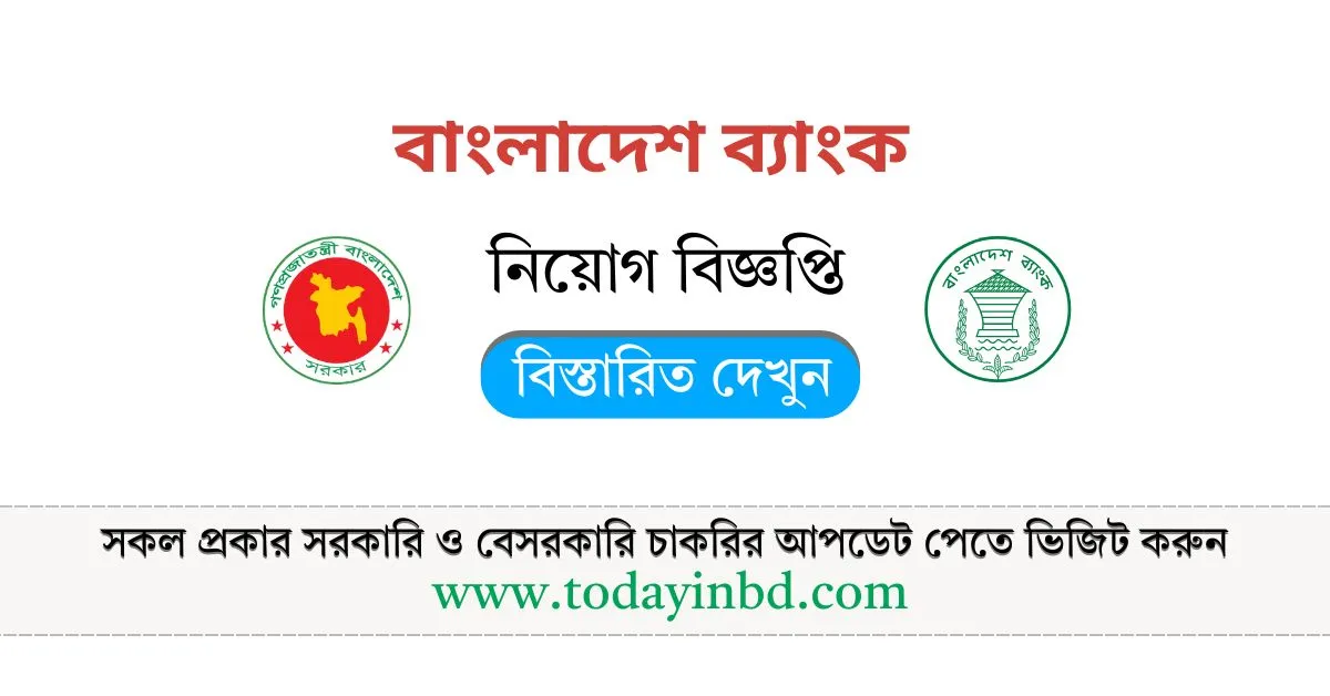 Bangladesh Bank Circular 2025 । বাংলাদেশ ব্যাংক নিয়োগ বিজ্ঞপ্তি ২০২৫।