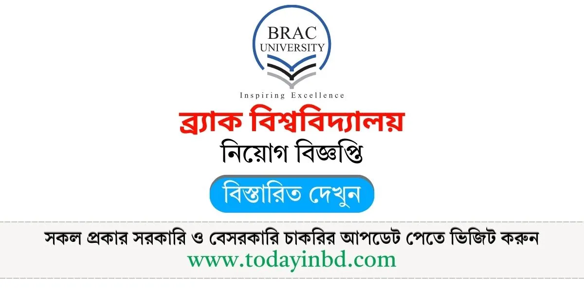 BRAC University Job Circular 2025 | ব্র্যাক ইউনিভার্সিটি নিয়োগ।