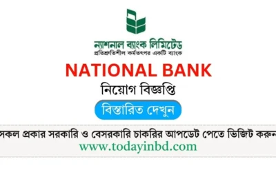 National Bank Job Circular 2025। ন্যাশনাল ব্যাংক লিমিটেড নিয়োগ বিজ্ঞপ্তি ২০২৫।