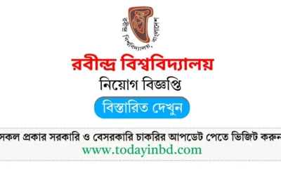 Rabindra University Job Circular 2025। রবীন্দ্র বিশ্ববিদ্যালয় নিয়োগ বিজ্ঞপ্তি ২০২৫।