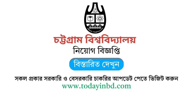 চলমান চাকরির খবর চট্টগ্রাম বিশ্ববিদ্যালয় নিয়োগ বিজ্ঞপ্তি