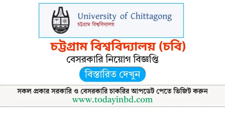 University of Chittagong Job Circular 2025। CU Job Circular 2025।