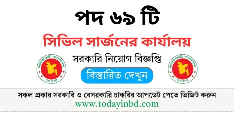 সিভিল সার্জনের কার্যালয় গোপালগঞ্জ পুনঃনিয়োগ বিজ্ঞপ্তি। Job Circular 2025।