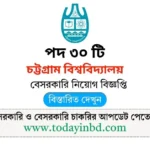 চট্টগ্রাম বিশ্ববিদ্যালয় নিয়োগ বিজ্ঞপ্তি পদ ৩০ টি। Job Circular 2025