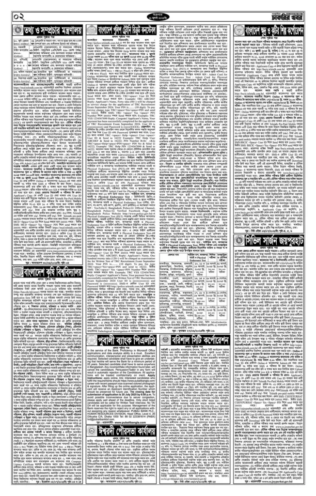 চাকরির খবর সাপ্তাহিক পত্রিকা ১৮/০৭/২০২৫। Saptahik Chakrir Khobor Potrika 18/07/2025 - ২