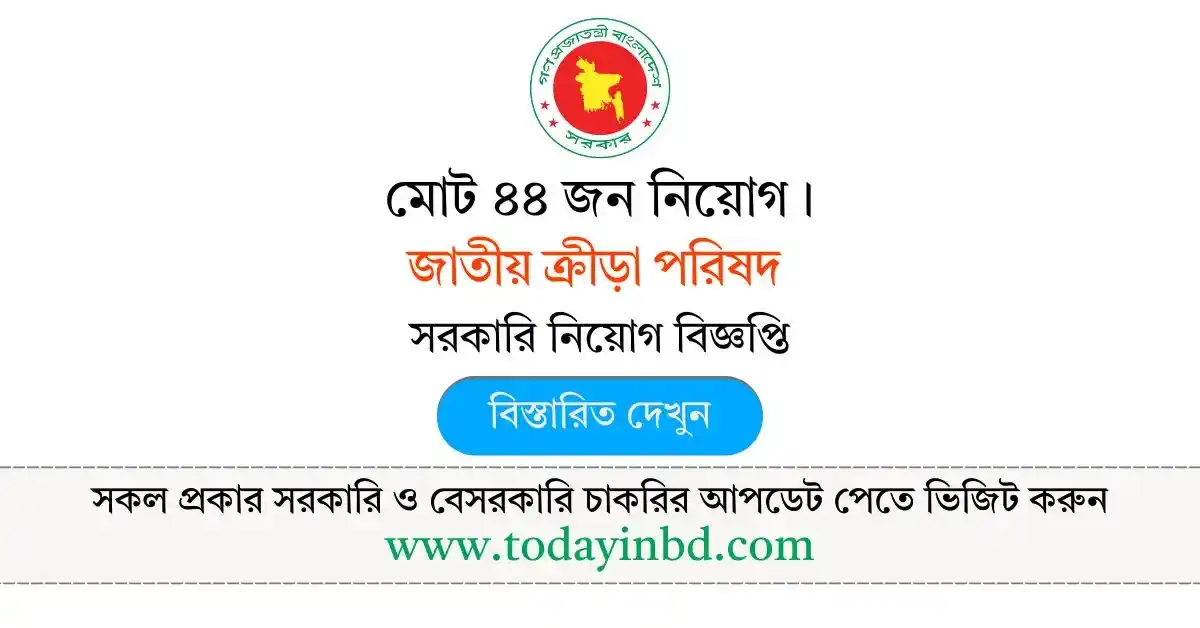 NSC Job Circular 2025 - জাতীয় ক্রীড়া পরিষদ নিয়োগ বিজ্ঞপ্তি ২০২৫।