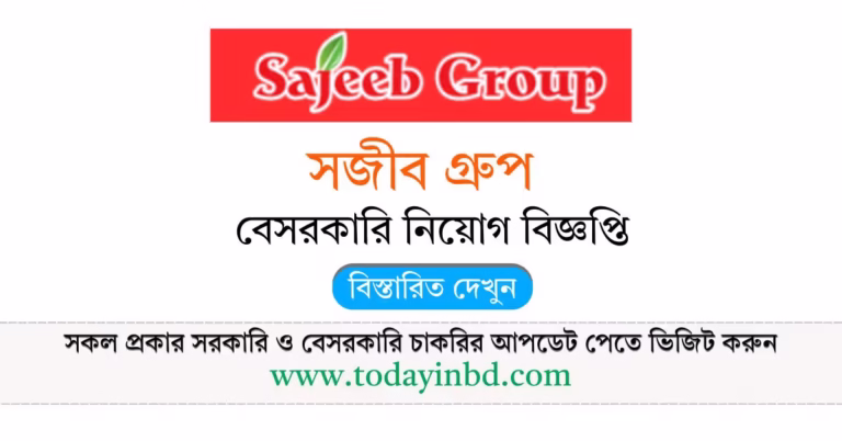 Sajeeb Group Job Circular 2026-সজীব গ্রুপ নিয়োগ বিজ্ঞপ্তি ২০২৬।