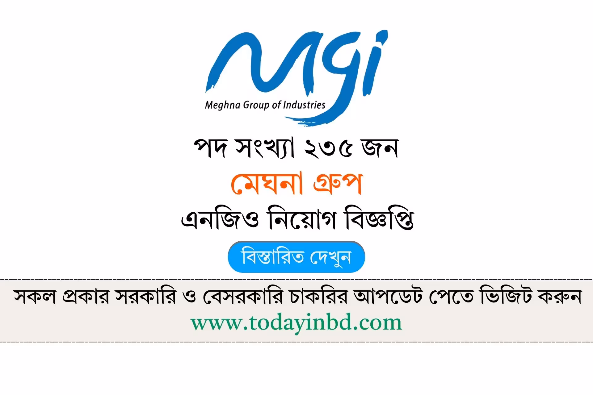 Meghna Group Job Circular 2026-মেঘনা গ্রুপ নিয়োগ বিজ্ঞপ্তি ২০২৬।