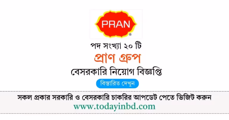 Pran Group Bd Jobs Circular 2026-প্রাণ গ্রুপ নিয়োগ বিজ্ঞপ্তি ২০২৬।