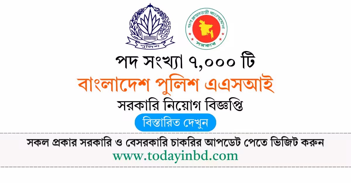 ASI job Circular 2026-এএসআই পদে নিয়োগ বিজ্ঞপ্তি ২০২৬