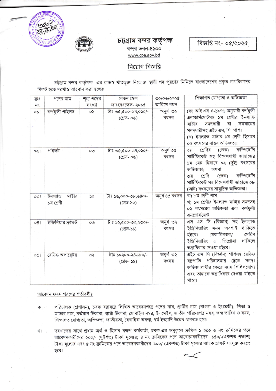 cpa job circular 1