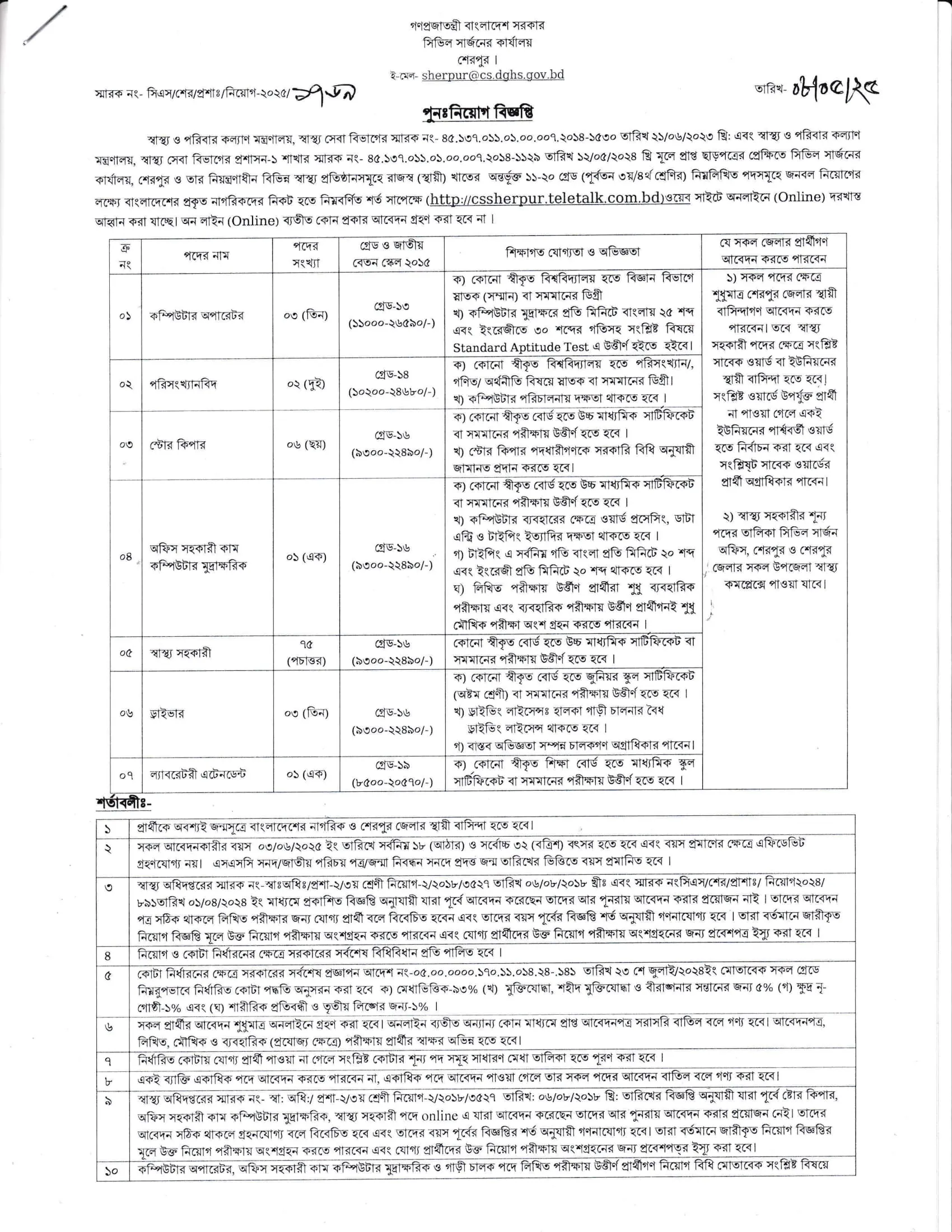 cs sherpur job 2