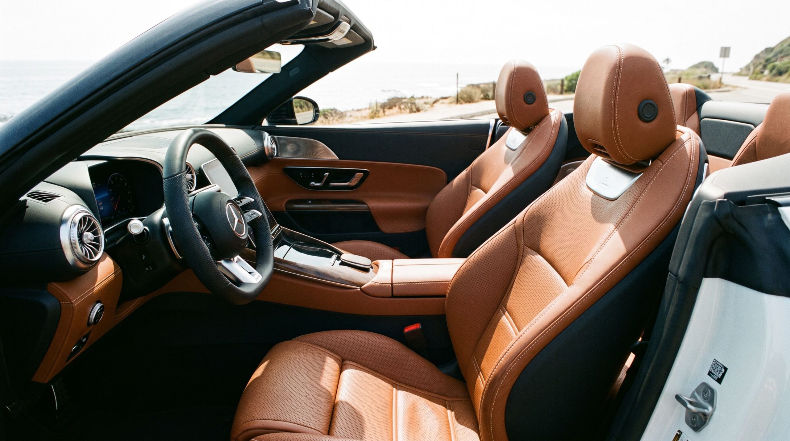 Leather seats in car cabin scaled