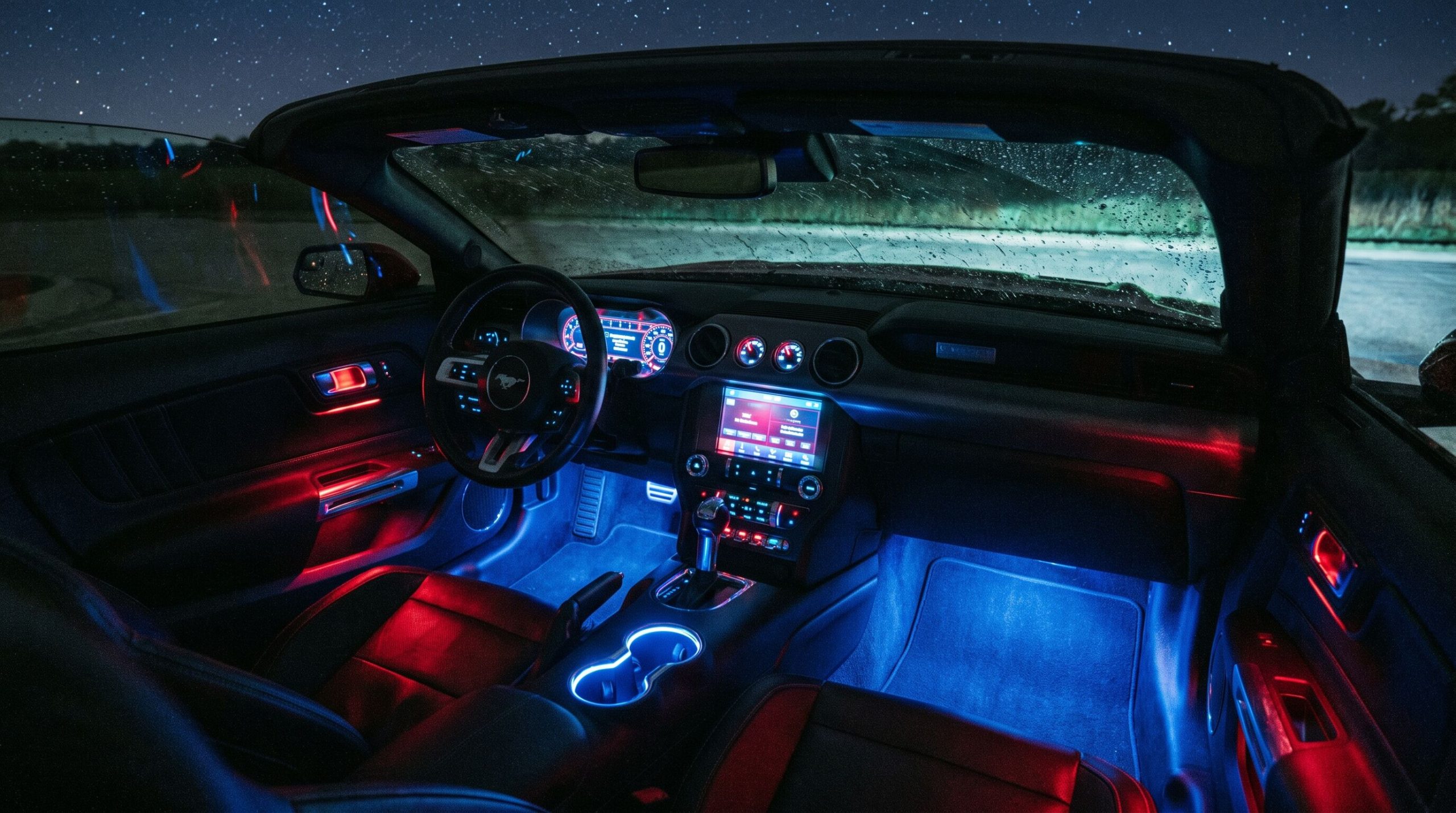 Mustang GT cabin night scaled